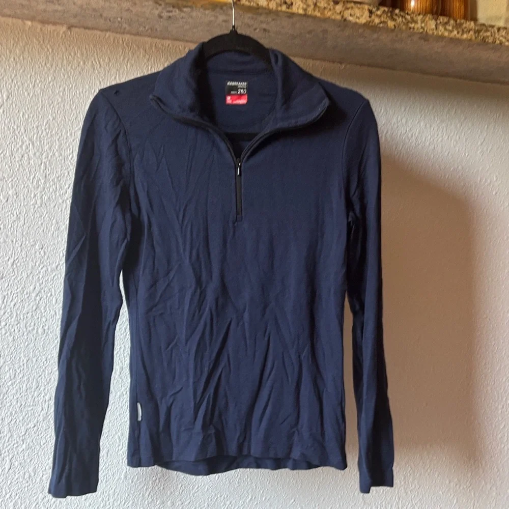 Icebreaker Merino Bodyfit Top in Deep Blue - Picture 1 of 4